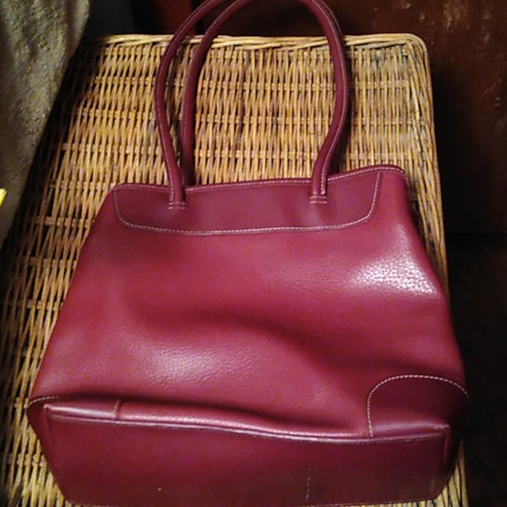 New Red Leather Purse